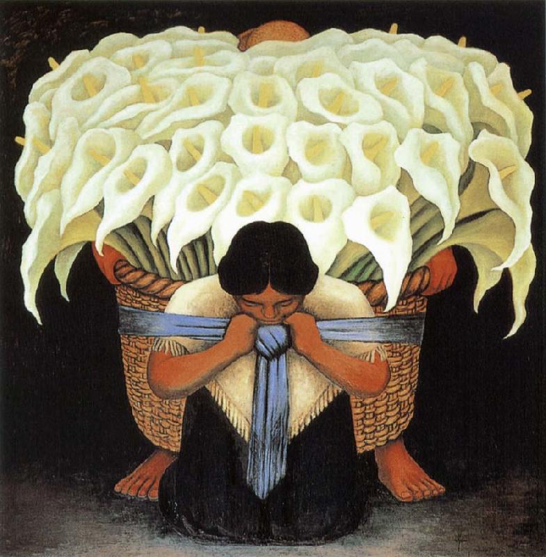 Diego Rivera Series of Flower